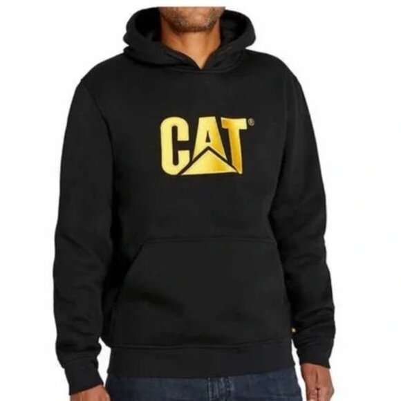 Caterpillar Men's Black Trademark Hoodie Size Medium - Picture 1 of 8